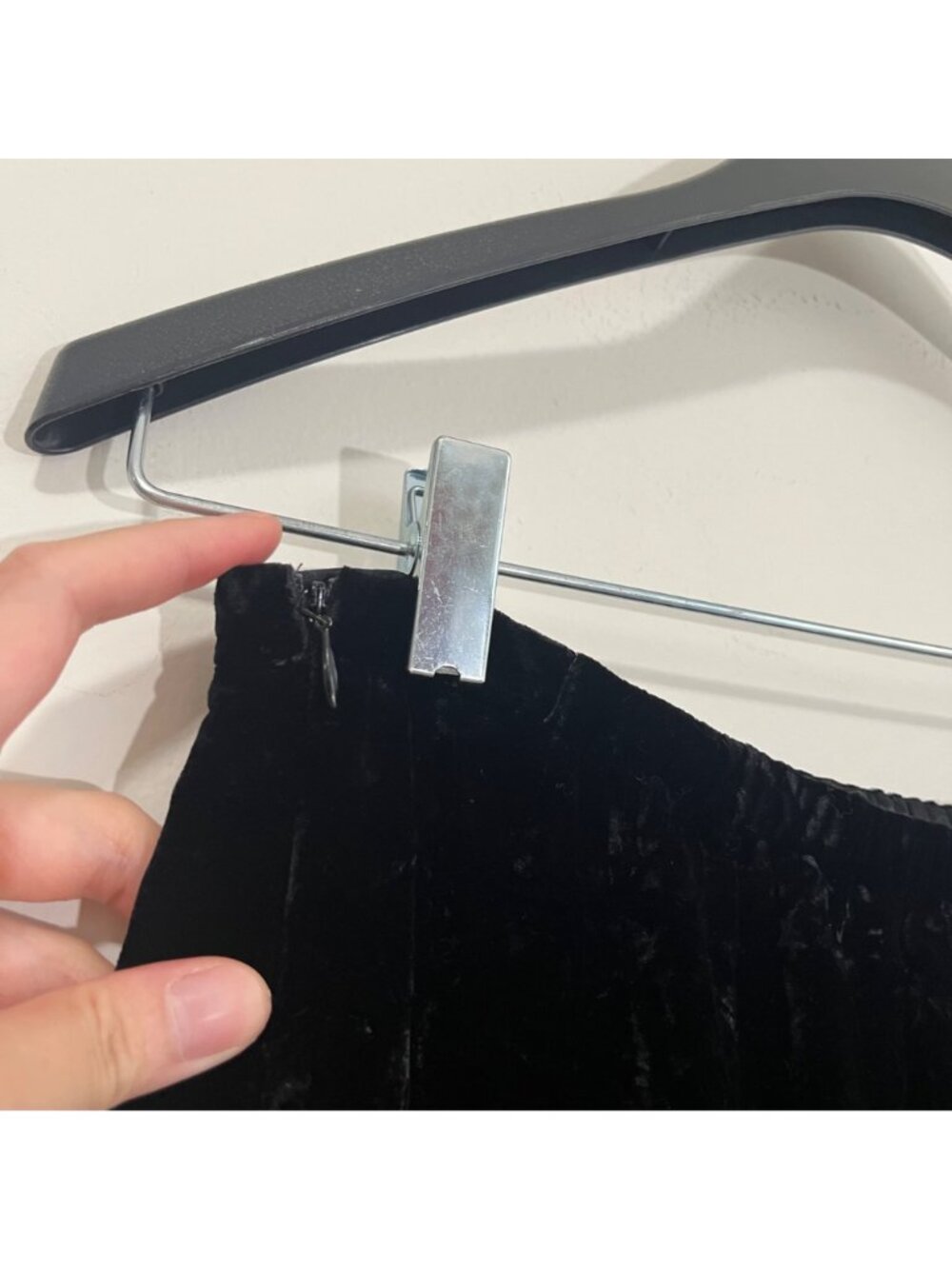 Vtg Giorgio Armani 90s Blue-Green Ombré Silk Velvet Runway Maxi Skirt XL EU 42 - Picture 10 of 15